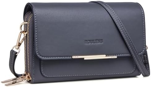Roulens Small Crossbody Bag for Women,Cell Phone Purse Women's Shoulder Handbags Wallet Purse with Credit Card Slots