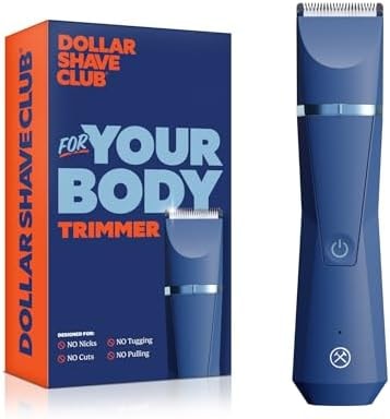Dollar Shave Club | for Your Body Trimmer | Shower Safe, Ceramic Blades for Smooth Passes, | Body, Genitals, and Private Areas Electric Shaver for Men, IPX7 Waterproof Pubic Hair/Area Shaver