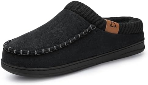ATHMILE Slippers for Men Memory Foam Indoor Outdoor Moccasin House Shoes