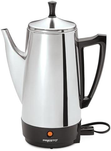Presto 02811 Stainless Steel 12-Cup Electric Coffee Percolator