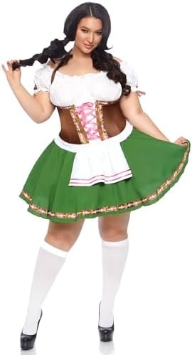 Leg Avenue womens Adult Sized Costumes, Green, 3X 4X US