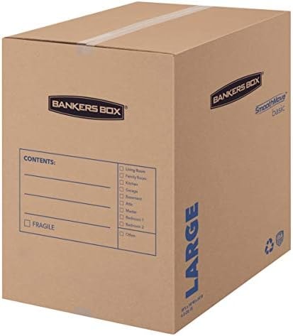 Bankers Box 7-Pack Large Moving Boxes, Pre-Printed
