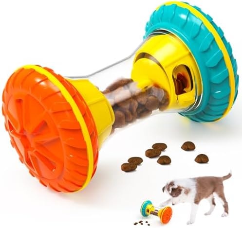 BoYoYo Interactive Dog Toys, Dog Puzzle Toys for Smart, Dog Enrichment Toy to Keep Them Busy, Treat Dispensing Toy Slow Puzzles Feeder, Yellow