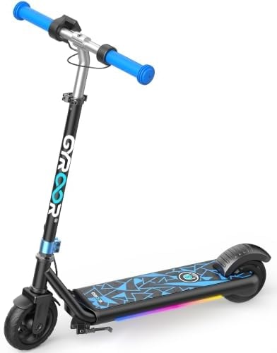 Gyroor Kids Electric Scooter 150W Motor LED Display H30Max Blue