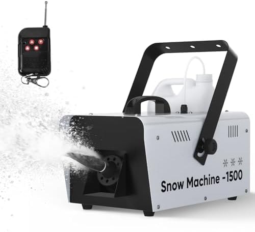 Snow Machine,1500W Snow Maker With Remote Control for Indoor Outdoor