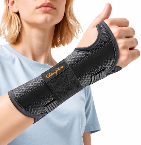 3-Splint Carpal Tunnel Wrist Brace Night Support, Right Hand Pain Relief