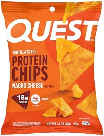 Quest Nutrition Nacho Cheese Tortilla Style Protein Chips, 12 Count