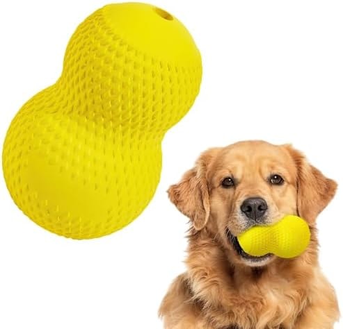 Kimee Natural Rubber Dog Chew Toys Dog Toys for Aggressive Chewers Gourd