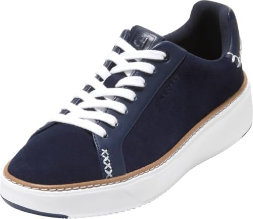 Cole Haan Women's Grandpro Topspin Sneakers, Midnight Moon Suede/Midnight Moon Leather, 5.5-C US