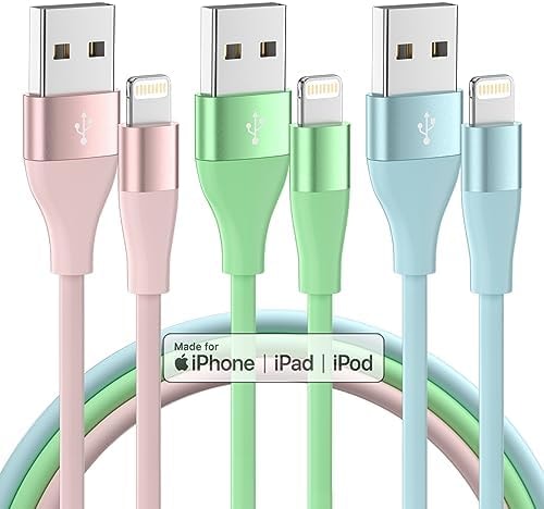iPhone Charger Fast Charging 3Pack 10FT MFi Certified Lightning Cable