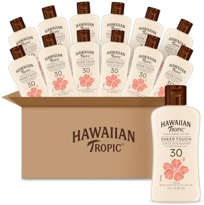 Hawaiian Tropic Sheer Touch Lotion, SPF 30, 2oz (Pack of 12)