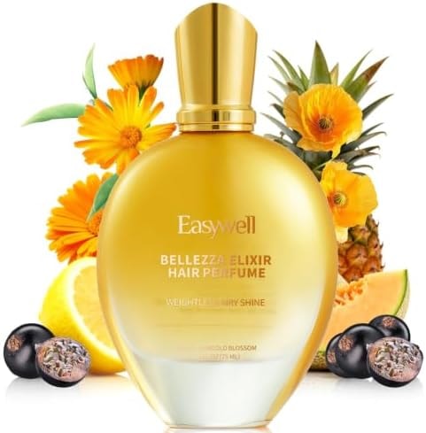 EASYWELL Hair Perfume for Women, Fruity Floral Hair Mist Spray, 75ml