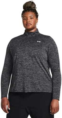 Under Armour Women's Tech Twist Quarter Zip, 001 Black, MD