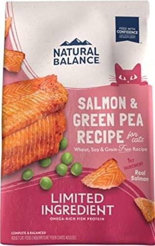 Natural Balance Limited Ingredient Cat Food, Salmon & Green Pea, 10 lb