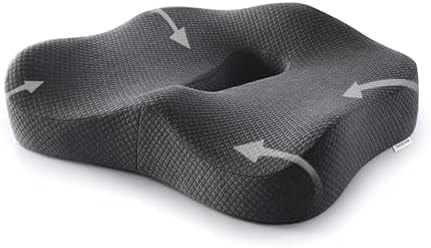 seeknow Ultimate Comfort Memory Foam Donut Cushion for Women/Men Donut Cushions for Sitting Postpartum Pillow Doughnut Pillow for Extra Large Size for Office Chair, Car, and Home Seating