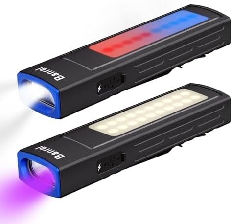 UV Flashlight Rechargeable EDC Small Black Light for Pet Urine Detection