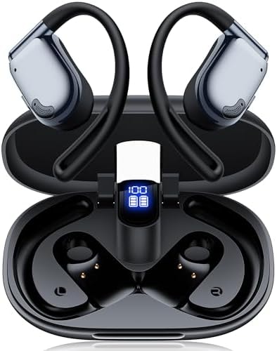 AI Translation Earbuds Real Time 164 Languages Translator Ear Buds 90H Playtime Bluetooth Translating Earbuds with LED Display Audifonos Traductores Inglés Español for Travel Business Learning Black