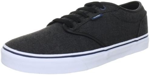Vans Men's Atwood Canvas Trainers Sneaker, Black/Orion, 12 M US