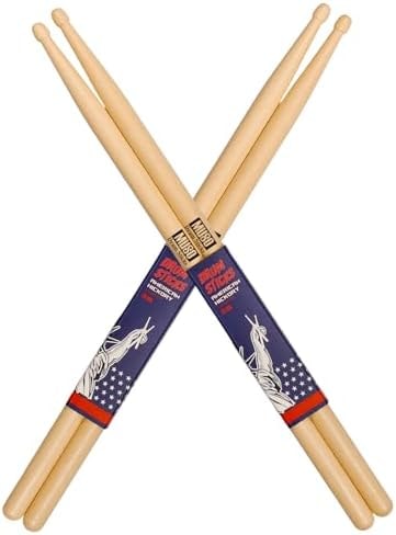 Drum Sticks, American Hickory Drumstick, Drumsticks for Drums, Baquetas para Bateria, Drum Accessories for Drums,5B Drumsticks (5B-2pack)