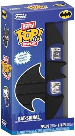Funko Pop! Bitty Display: Batman Signal - Batman & The Joker Exclusive Included - Display Total of 18 Bitty Characters