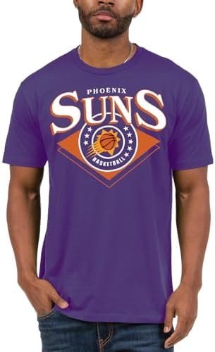 Junk Food NBA - Phoenix Suns Court Classic Adult SS T-Shirt Purple