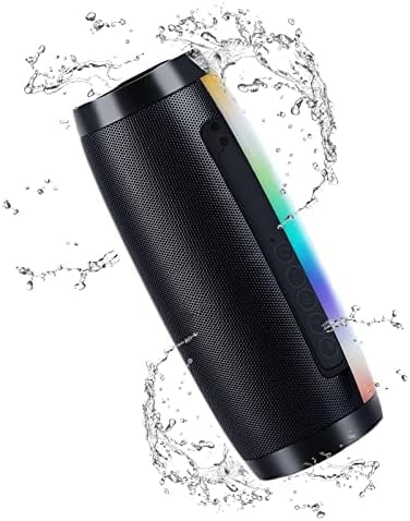 CRLKSSJX Portable Wireless Bluetooth Speakers,Outdoor Sports Speakers with Bluetooth 5.0,IPX5 Waterproof,3D Stereo,8 Hours Playback time,with HD Sound for Pool, Beach, Bike, Travel