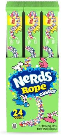 NERDS Hoppin' Rope, Springtime Easter Candy, 0.92 oz (Pack of 24)