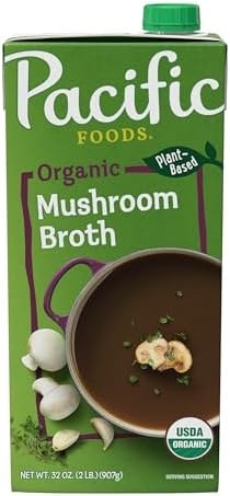 Pacific Foods Organic Mushroom Broth, 32 oz Carton