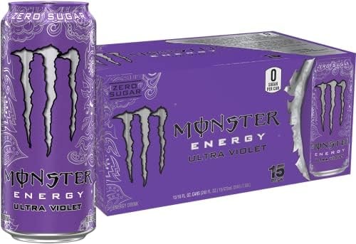 Monster Energy Ultra Violet, Sugar Free Energy Drink, 16 Ounce
