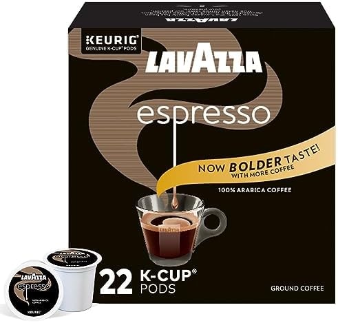 Lavazza Espresso Italiano Single-Serve Coffee K-Cups for Keurig Brewer, Medium Roast, 22 Count Box (Pack Of 4), 88Count