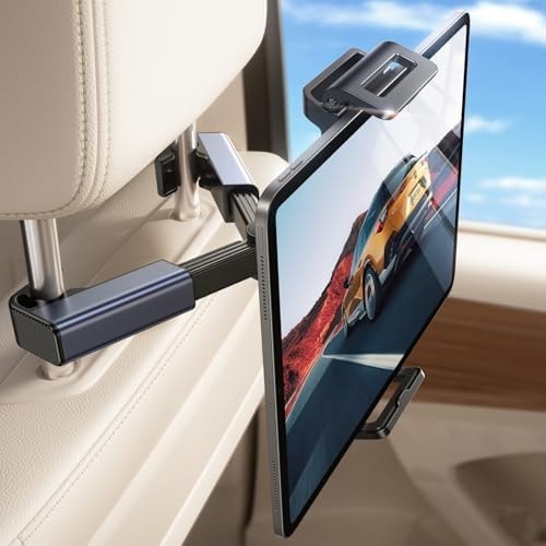 LISEN iPad Holder Backseat Headrest Tablet Holder for Car, Car Tablet Mount