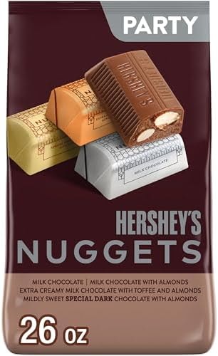 HERSHEY'S NUGGETS Assorted Chocolate Candy Variety Pack, 26 oz