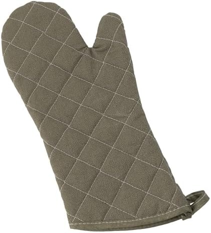 Winco Flame Resistant Oven Mitt, 15-Inch, Sage Green