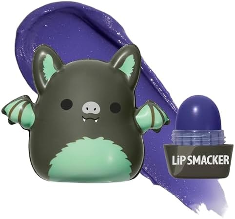 Lip Smacker Squishmallows Moisturizing Lip Balm, Fun Soft Squishy Collectible Top, Blackberry Flavored Hydration - Aldous