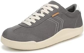 Dr. Scholl's Women's Be True Sneaker Dark Shadow Grey Microsuede 8 M