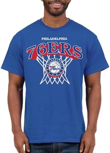 Junk Food NBA - Philadelphia 76ers Nothing But Net Adult SS T-Shirt