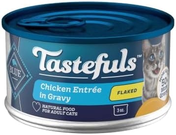 Blue Buffalo Tastefuls Chicken Flaked Wet Cat Food, 3 oz, 4 ct