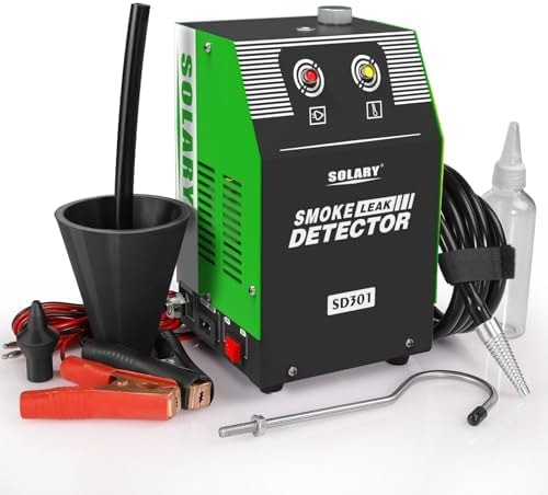 Automotive EVAP Smoke Machine Tester - 12V DC Vacuum Diagnostic Tester with Built-in Air Pump