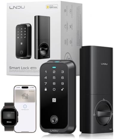 Smart Lock LNDU HK01 Fingerprint Keyless Entry Door Lock HomeKey Deadbolt