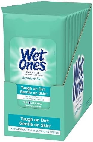 Wet Ones Hand Wipes, 20 Wipes (Pack of 10)