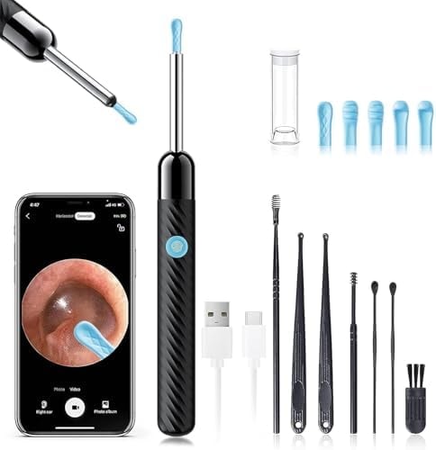 LEIPUT Ear Wax Removal - Ear Cleaner with 1080P Camera - FSA&HSA Black