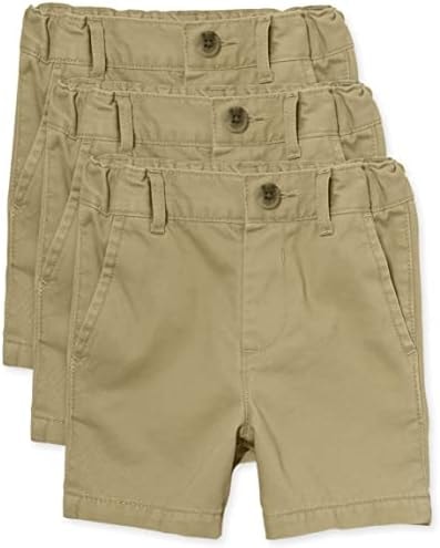 The Children's Place Baby Boys and Toddler Boys Chino Shorts, Flax, 3T
