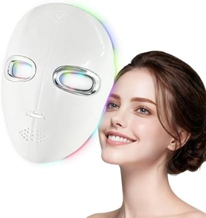 Red Light Therapy Mask for Face,LED Therapy Mask,Rechargeable Near-Infrared Red Light Therapy Mask,Ideal for Facial Wrinkles, Acne, and Uneven Skin Texture. Ideal for Home, Work,Travel & Yoga