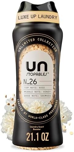Downy Unstopables Unlimited Collection in-Wash Laundry Scent Booster Beads, No. 26, Fine Fragrance, Long-Lasting Fresh Scent Beads, 21.1 oz