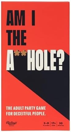 Ridley's Games: Am I The Asshole - Easy & Hilarious Party Game for Reddit Posters- Social Game Night Essential - for 3-8 Players and 30 Minute Play Time - for Ages 17+