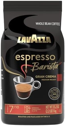 Lavazza Espresso Barista Gran Crema Whole Bean Coffee Blend, Medium Espresso Roast, Oz Bag (Packaging May Vary) - 2.2 LB, 35.2 Ounce
