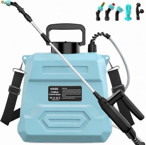 Weed Sprayer 2 Gallon, Electric Weed Sprayer 7.4V Powerful Battery