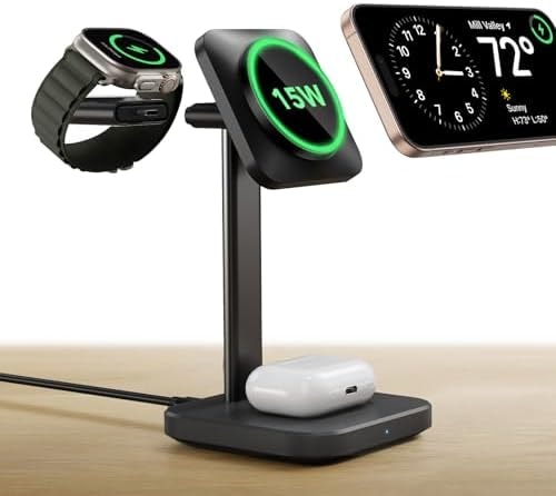 ESR 3 in 1 Wireless Charging Station, Magsafe Charger for iPhone 17-12