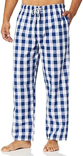 Nautica Men's Soft Woven 100% Cotton Elastic Waistband Sleep Pajama Pant, Blue Depths, X-Large