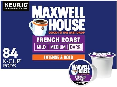 Maxwell House K-Cup Coffee Pods, 84 ct Box, French Roast Dark Roast
